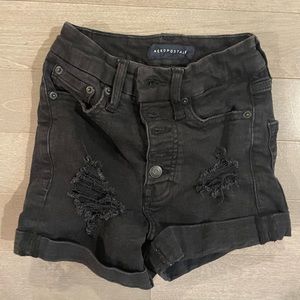 In Excellent Condition Aeropostale Super High Rise Curve Midi Shorts Sz 000